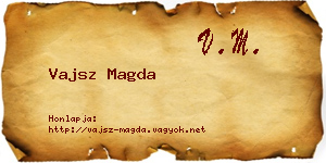 Vajsz Magda névjegykártya